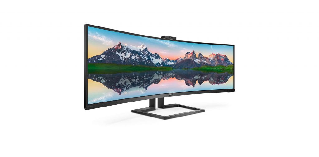 Новият монитор на Philips е супер-широк извит 49-инчов звяр с резолюция 5120x1440