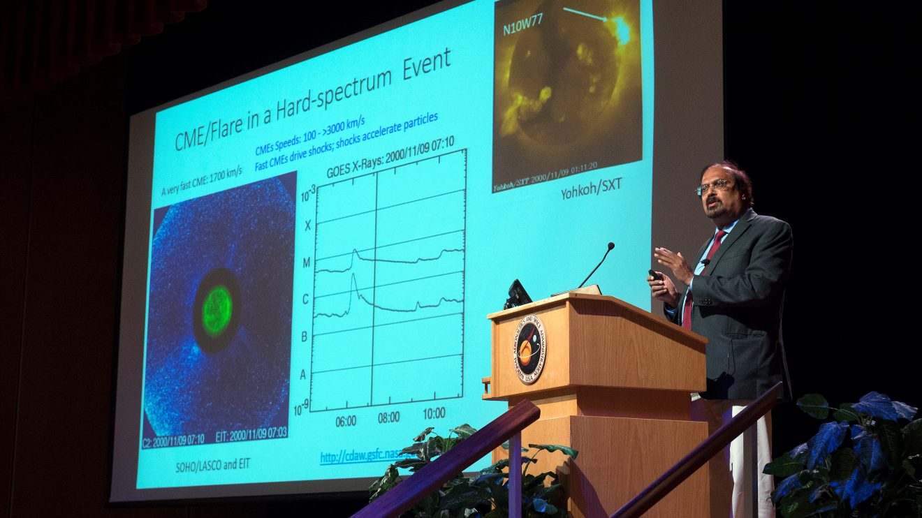 2017 Lindsay award was given to Nat Gopalswamy on Sept 27, 2017. The lecture was The Solar Energetic Particles: Origin and Consequences