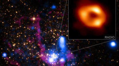 Черната дупка в Млечния път (Астрономическа снимка на деня – APOD)