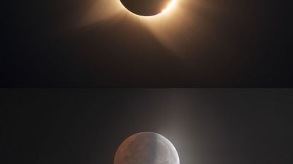Двойка затъмнения (Астрономическа снимка на деня – APOD)