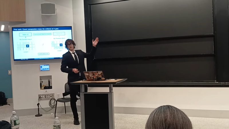 Матей Минев в топ 10 на RSI 2026 с презентация на проекта си „Before the Final Assembly: Temporal Leakage and Process Privacy in Covert Tile Automata“